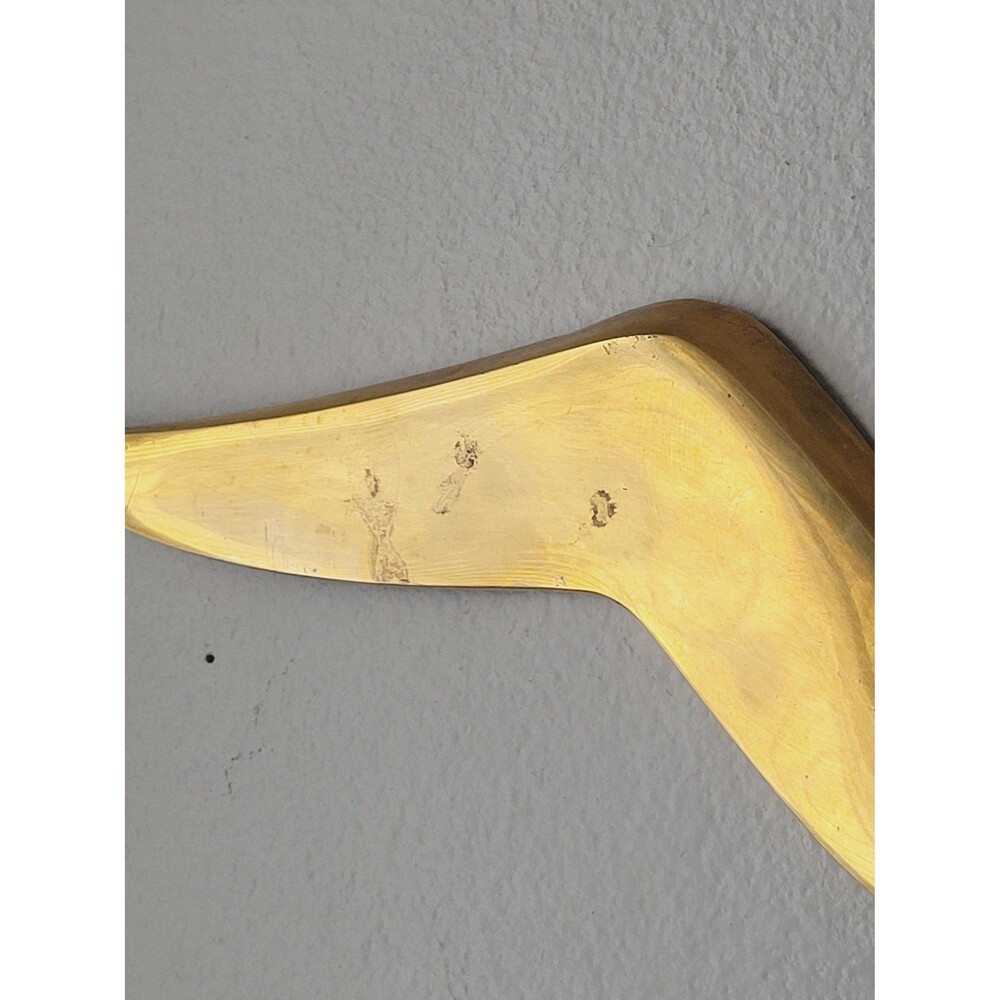 Vintage Brass Flying Seagull Gallery Wall Art Hanging 1970s - Picture 6 of 11